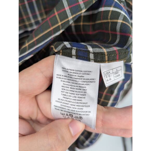 Vintage Brooks Brothers 1818 Regent Non-Iron Plaid Long Sleeve Button Down Sz L - Picture 5 of 5